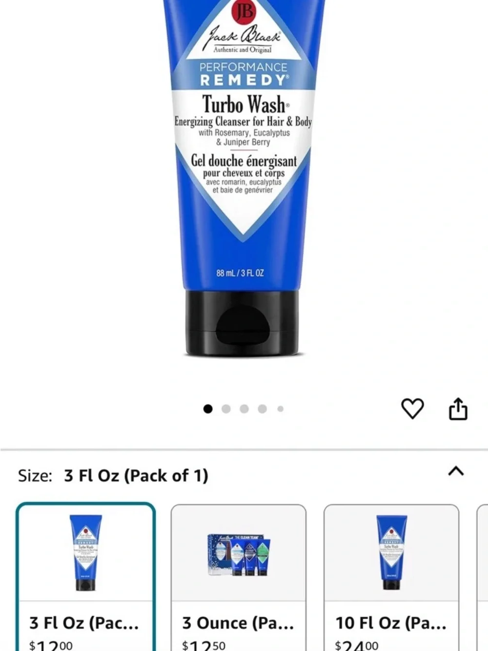 Jack Black set retails